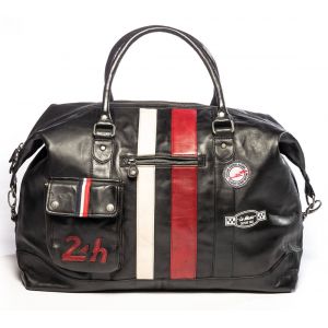 Sac cuir agneau noir 24H du Mans