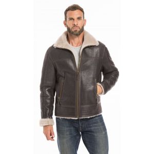 bombardier mouton homme marron Cuirs Guignard