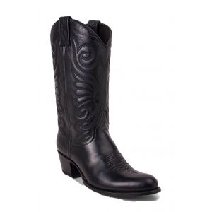 Bottes cuir femme debora salvaje negro Sendra