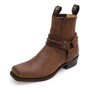 boots cuir pete sp tan Sendra