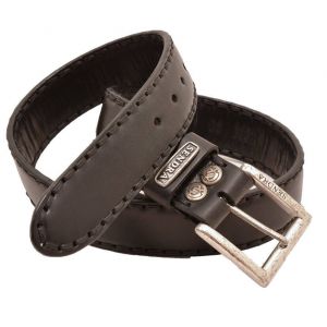 Ceinture cuir vachette noir Sendra