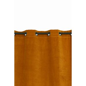 Rideau en velours Delhi Haomy 135x300 cm – Coloris Daim