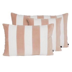 Housse de coussin en lin lavé et velours Perth - 4 couleurs - Haomy - Harmony Textile, 45*45 cm / Cimarron