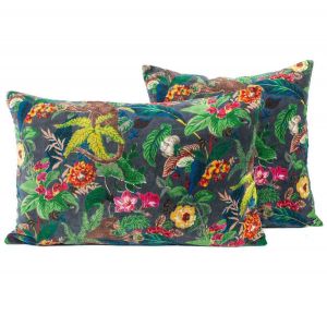 Housse de coussin en velours Monkey Granit - Haomy, 45*45 cm / Granit
