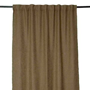 Rideau California Haomy Ruflette et Passe-Tringle 130×280 cm - 6 couleurs tendances, Gold / 130x280 cm