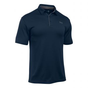 Under Armour Tech Polo Hommes-Bleu Fonc&eacute;,Gris