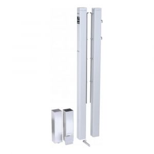 Tegra ASS Poteau Pour Filet Aluminium, Tube Carr&eacute;-Blanc