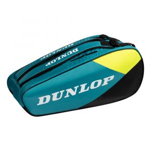Dunlop SX Club Housse De Raquette Lot De 10-Noir,Turquoise