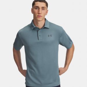Under Armour Tech Polo Hommes-bleu gris