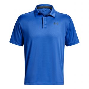 Under Armour Tech Polo Hommes - bleu fonc&eacute;,