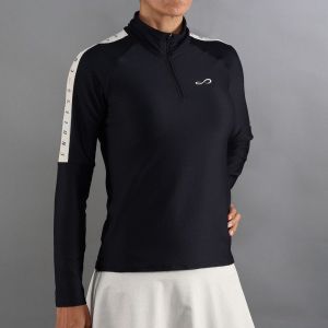 Endless Kirsch Iconic Ii Haut Manches Longues Femmes-Noir,Or