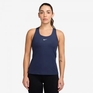 Nike Dri-Fit Swoosh D&eacute;bardeur Tank Top Femmes-Bleu Fonc&eacute;