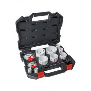 Coffret de scies trépans bimétal hss m42 coffret de scies trépans bimetal 42900 acier, aluminium - métaux non-ferreux, inox , plastique , polyvalent 1