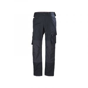 Pantalon oxford 200 - 300 g entre 4 et 6 pantalon t48 bleu 1 pièce(s) élasthanne , polyester / coton pantalon de travail oxford bleu t48 - helly hanse