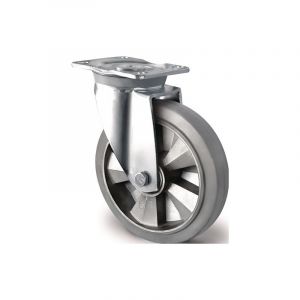 Roulette pivotante de charge lourde tecwerk 1 pi&egrave;ce(s) roulette pivotante de charge lourde &oslash; roue 160 mm capacit&eacute; de charge 400 kg - tecwerk