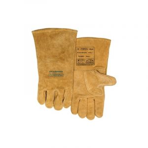 Lot gants de soudeur bucktan weldas 1 carton(s) de 5 paire(s) gants de soudeur bucktan taille xxl (10,5) jaune - weldas