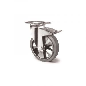 Roulette pivotante de charge lourde tecwerk 1 pi&egrave;ce(s) roulette pivotante de charge lourde &oslash; roue 250 mm capacit&eacute; de charge 500 kg - tecwerk