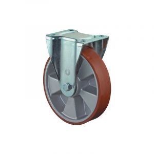 Roulette fixe charge lourde l.610 l.90 125 &oslash;125mm cap 450kg 1 pi&egrave;ce(s) roulette fixe charge lourde l.610 l.90 125 &oslash;125mm cap 450kg - bs rollen