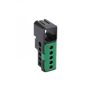 Connexions pour tableau électrique 1 pièce(s) bornier terre 5 bornes vert - debflex