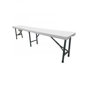 Banc pliant 1830 x 300 x 430 mm - poly&eacute;thyl&egrave;ne blanc blanc 8 kg 1 pi&egrave;ce(s) poly&eacute;thyl&egrave;ne 300 mm 430 mm banc pliant 1830 x 300 x 430 mm - poly&eacute;thyl&egrave;ne b
