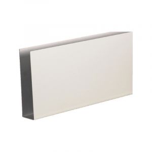 Plinthes de protection bas de porte en u u de bas de porte aluminium argent 930 x 150 mm ép. 1 mm 1 pièce(s) - duval