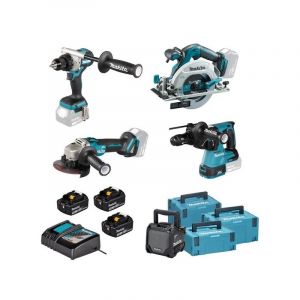 Pack 5 machines 18v 5ah 1 coffret(s) de 5 pièce(s) pack 5 machines 18v 5ah - makita