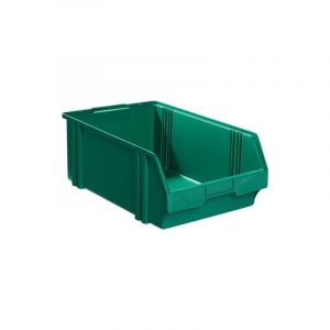 Lot boîte de rangement à ouverture frontale lk la-ka-pe 1 carton(s) de 10 pièce(s) boîte rangement ouv front lk l500/450xl300xh180mm ps verte - la-ka-