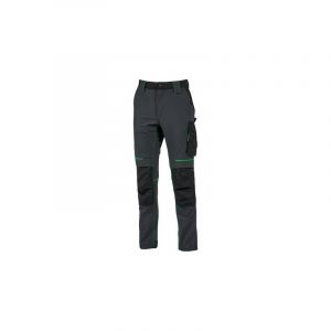 Pantalon atom 200 - 300 g 7 et plus pantalon 5xl 1 pi&egrave;ce(s) polyamide, spandex gris, vert pantalon atom gris/vert t5xl - upower
