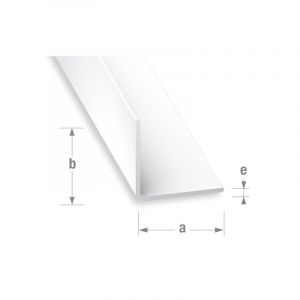 Cornières pvc 1 barre(s) de 2 mètre(s) linéaire cornière égale 10 x 10 x 1 mm - pvc blanc - cqfd