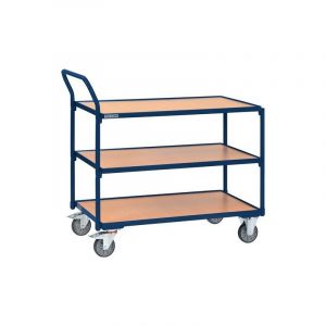 Table roulante tecwerk 1 pi&egrave;ce(s) table roulante 3 surfaces de chargement l1000xl600 mm - tecwerk