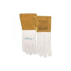 Lot gants de soudeur weldas 1 carton(s) de 5 paire(s) gants de soudeur taille xl (9,5) nature/orange - weldas
