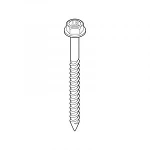 Tirefond &agrave; bourrer / charpente bois tirefond &agrave; bourrer t&ecirc;te hexagonale m6 x 60 mm (vh9) - galva 60 mm 6 mm couverture t&ecirc;te hexagonale (h), t&ecirc;te carr&eacute;e
