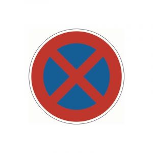 Lot panneau de signalisation vz 283 interdiction absolue de s'arrêter adco 1 carton(s) de 5 pièce(s) panneau signalisation vz 283 interdiction arrêt ø