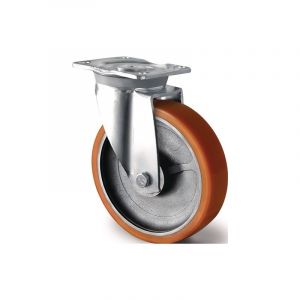 Roulette pivotante de charge lourde tecwerk 1 pi&egrave;ce(s) roulette pivotante de charge lourde &oslash; roue 200 mm capacit&eacute; de charge 1000 kg - tecwerk