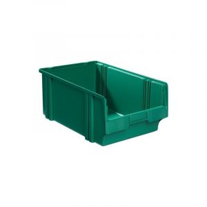 Lot boîte de rangement à ouverture frontale lk la-ka-pe 1 carton(s) de 8 pièce(s) boîte rangement ouv front lk l500/450xl300xh200mm ps verte - la-ka-p