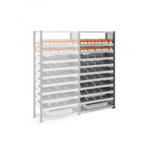 Rayonnage advance rangements sp&eacute;cialis&eacute;s 1 pi&egrave;ce(s) rangement fixation advance 2000 x 1000 x 500 mm suivant 1000 mm 2000 mm &eacute;l&eacute;ment suivant mi-lourd 5