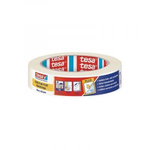 Lot bande de crêpon de peintre 4306 profi plus tesa 1 carton(s) de 12 rouleau(x) bande crêpon peintre 4306 profi plus beige clair l50m l25mm - tesa