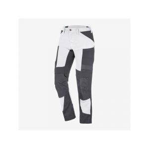 Pantalon stretch leo 300 - 400 g 7 et plus pantalon 48 1 pièce(s) pantalon leo élastique blanc/gris t48 polyamide, polyuréthane, polyester / coton, co