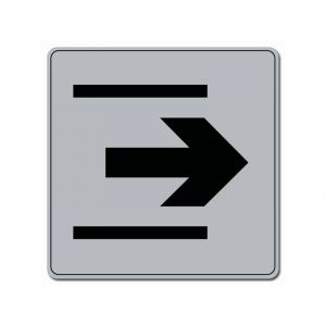 Plaquettes signal&eacute;tiques carr&eacute;es plaquette - sortie (fl&egrave;che) 1 pi&egrave;ce(s) - novap