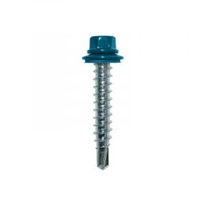 Vis autoperceuse colorvis / charpente bois vis autoperceuses colorvis bois m4,9 x 35 mm - gris - 25 pcs t&ecirc;te hexagonale (h) 35 mm bois bardage 4.9 mm