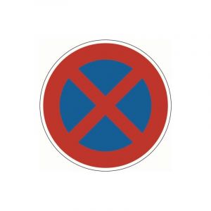Lot panneau de signalisation vz 283 interdiction absolue de s'arrêter adco 1 carton(s) de 5 pièce(s) panneau signalisation vz 283 interdiction arrêt ø