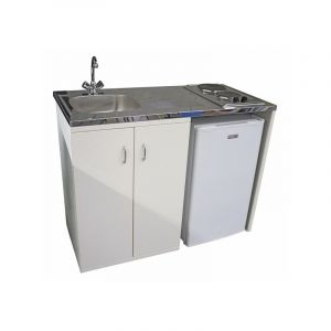 Kitchenette m&eacute;tal compl&egrave;te avec r&eacute;frig&eacute;rateur 130 l 1200 mm 72 kg 1 pi&egrave;ce(s) 600 mm 920 mm kitchenette m&eacute;tal compl&egrave;te avec r&eacute;frig&eacute;rateur 130 l kitchen
