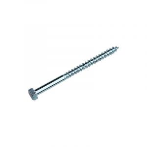 Tirefonds - acier zingué (sachet) vis à bois tête h / tirefond m8 x 120 mm 8 mm tête hexagonale (h) bois 120 mm din 571 assemblage bois, charpente en