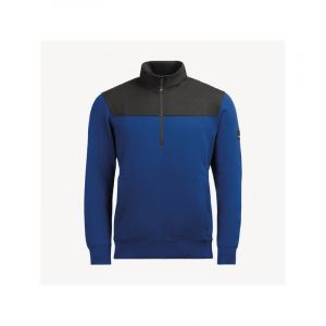 Sweat col montant rob 200 - 300 g l entre 1 et 3 coton / polyester sweat 1 pièce(s) bleu/noir sweat zip rob bleu/noir tl bleu , noir - fhb original gm