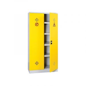 Armoire stockage produits chimiques 1950 x 920 x 420 mm jaune 1 pi&egrave;ce(s) m&eacute;tal portes battantes haute 1950 mm armoire stockage produits chimiques 1950