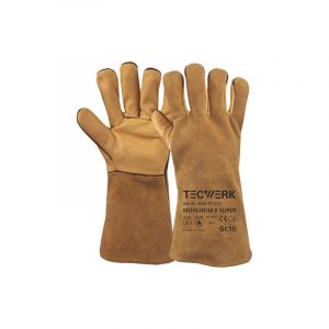 Lot lot gant de soudeur m&uuml;hlheim ii super tecwerk 1 carton(s) de 6 paire(s) gant de soudeur m&uuml;hlheim ii super taille&nbsp;11 jaune - tecwerk