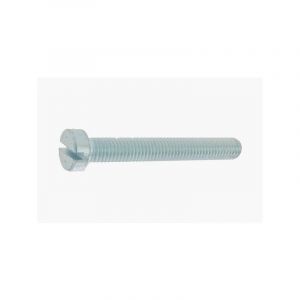 Vis à métaux tête cylindrique à empreinte fendue - acier zingué vis à métaux tête cylindrique fendue m6 x 100 mm 6 mm tête cylindrique (c) 100 mm asse