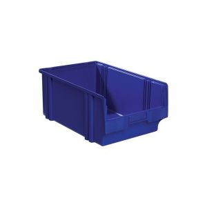 Lot boîte de rangement à ouverture frontale lk la-ka-pe 1 carton(s) de 8 pièce(s) boîte rangement ouv front lk l500/450xl300xh200mm ps bleue - la-ka-p