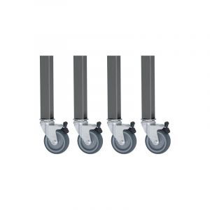 Jeu de roulettes rau 1 pièce(s) jeu de roulettes 4 roulettes pivotantes avec blocage - rau