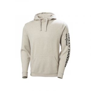 Sweat-shirt à capuche classic logo beige 200 - 300 g m entre 1 et 3 coton / polyester sweat 1 pièce(s) sweat-shirt capuche classic logo beige tm - hel